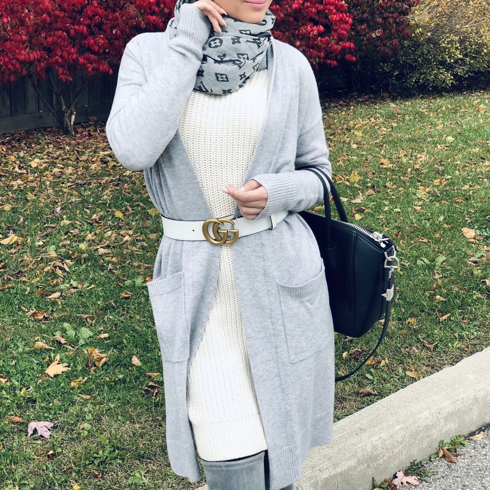 Wool grey cardigan XS / S